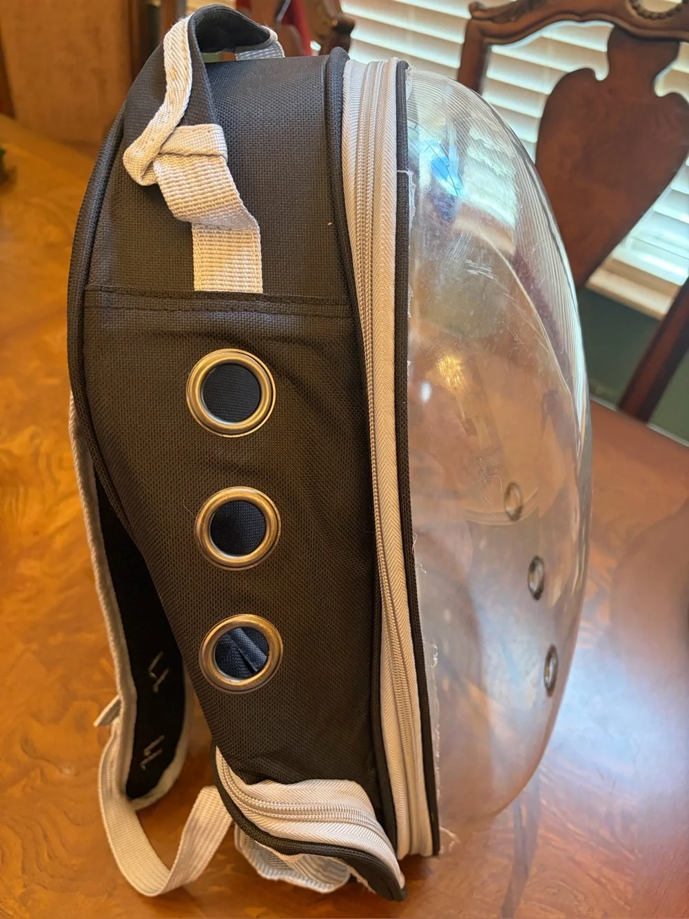 Clear Bubble Pet Carrier Backpack - Black Trim